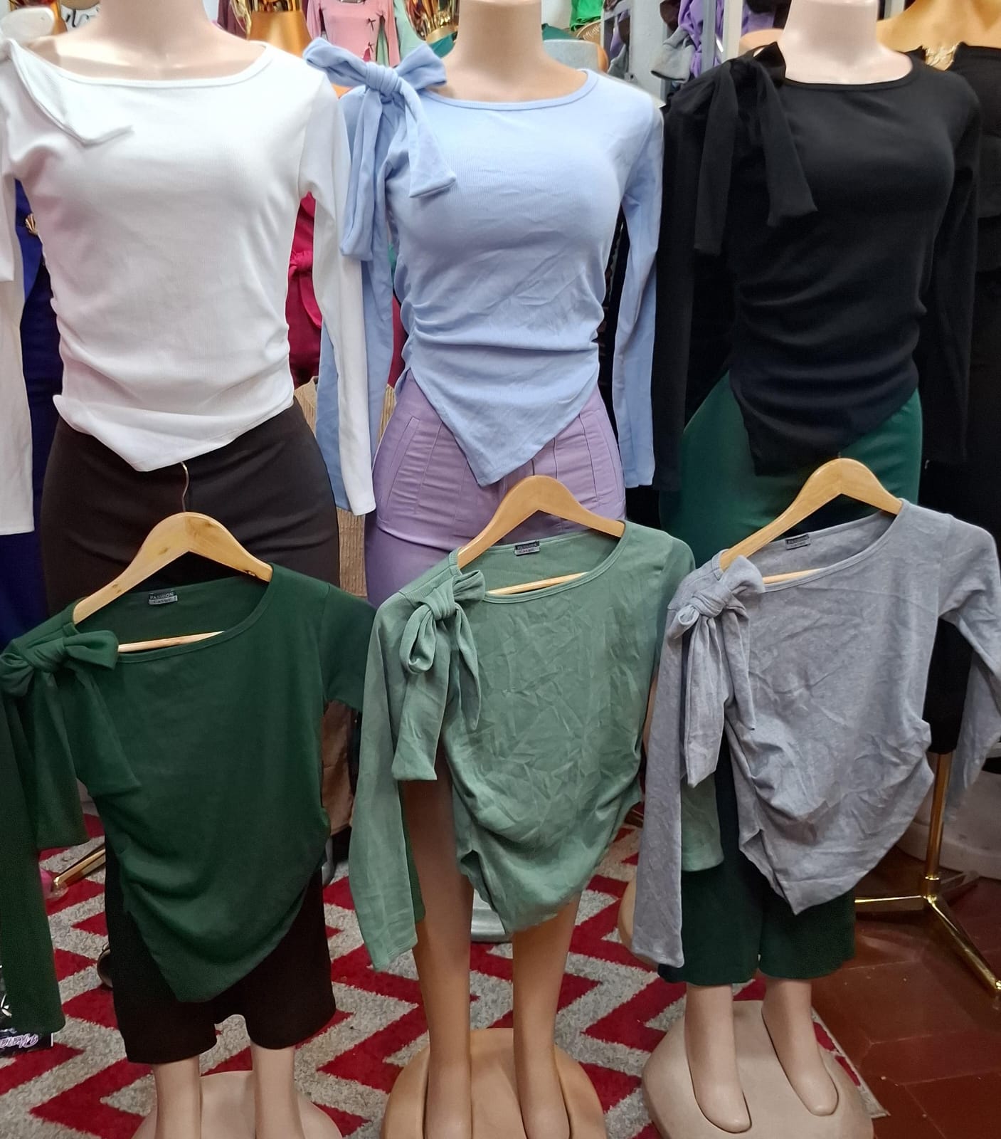 Blusa M/larga Moño Hombro 