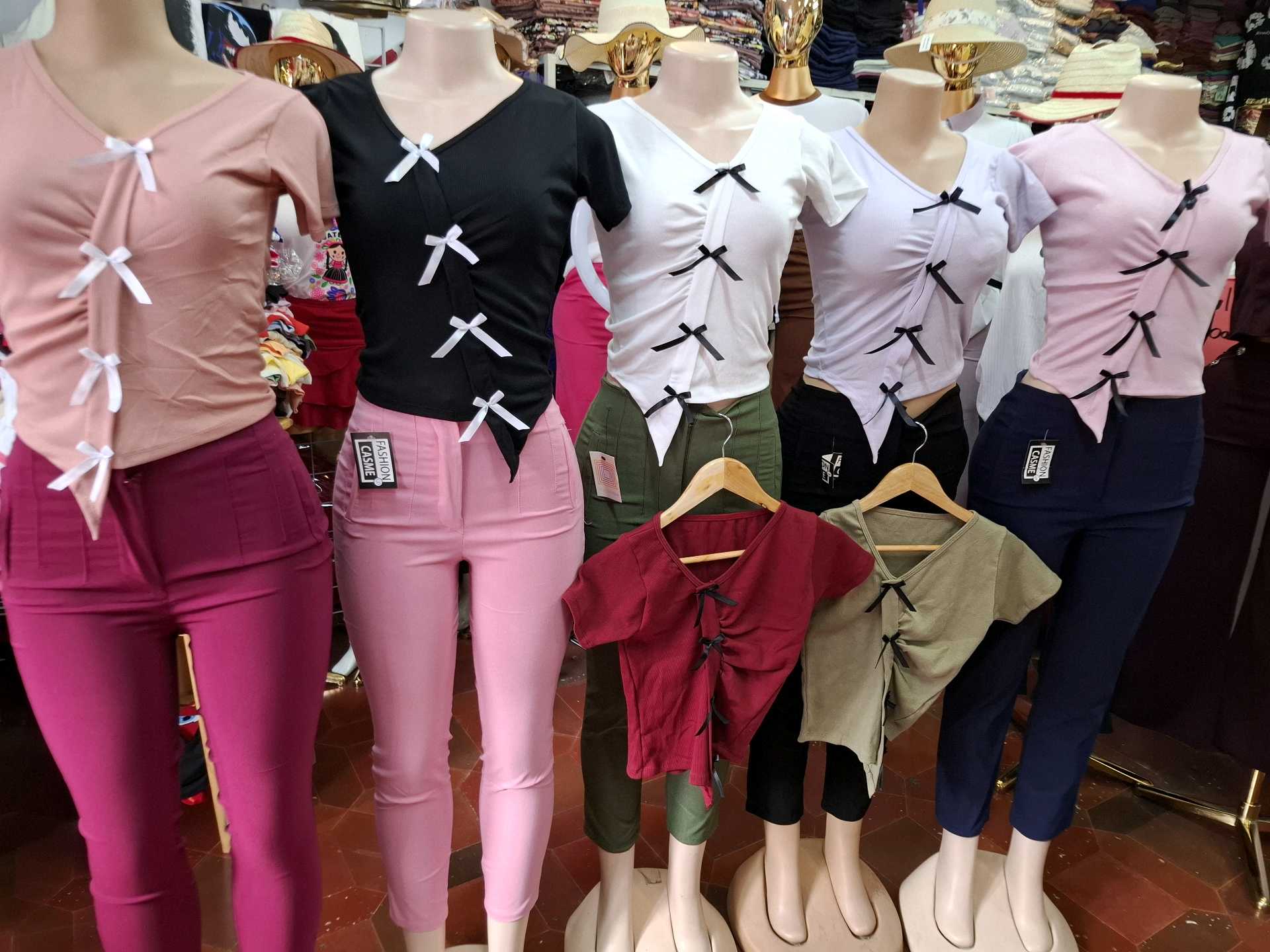 Blusa Moños inclinados M/corta