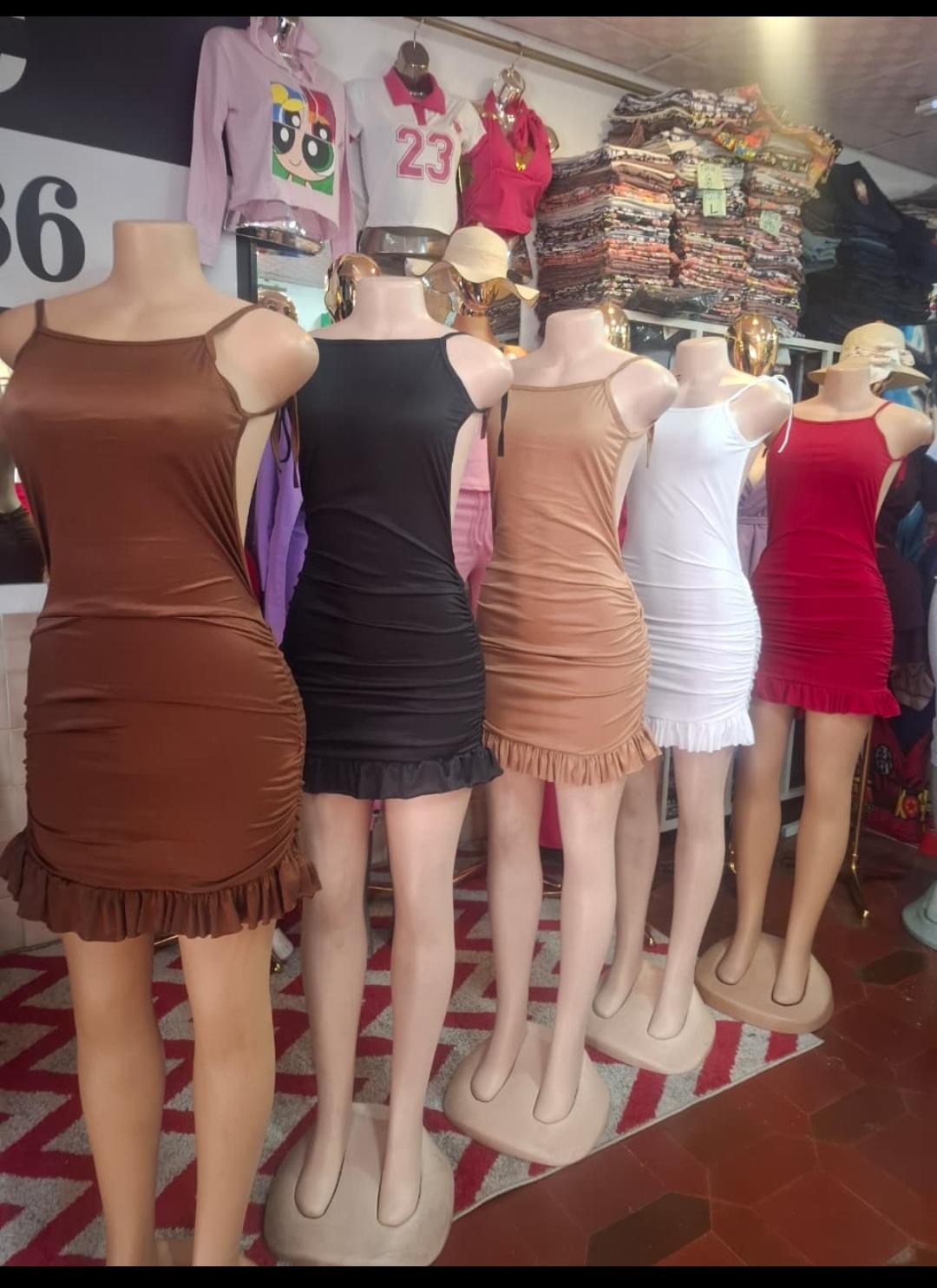 Vestidos Corrugado Vuelos 