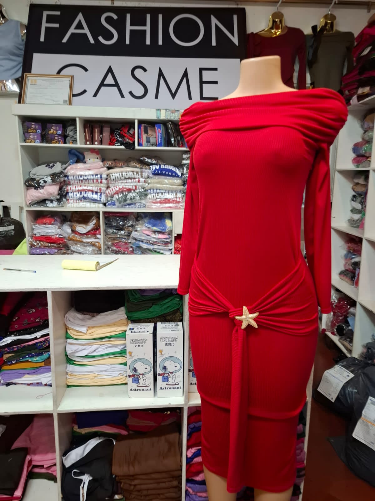 Vestido campesino con Broche 