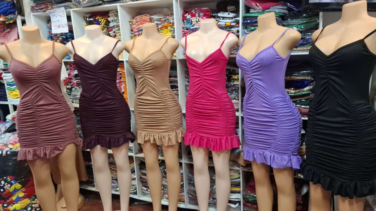 Vestido corrugado tirantes  
