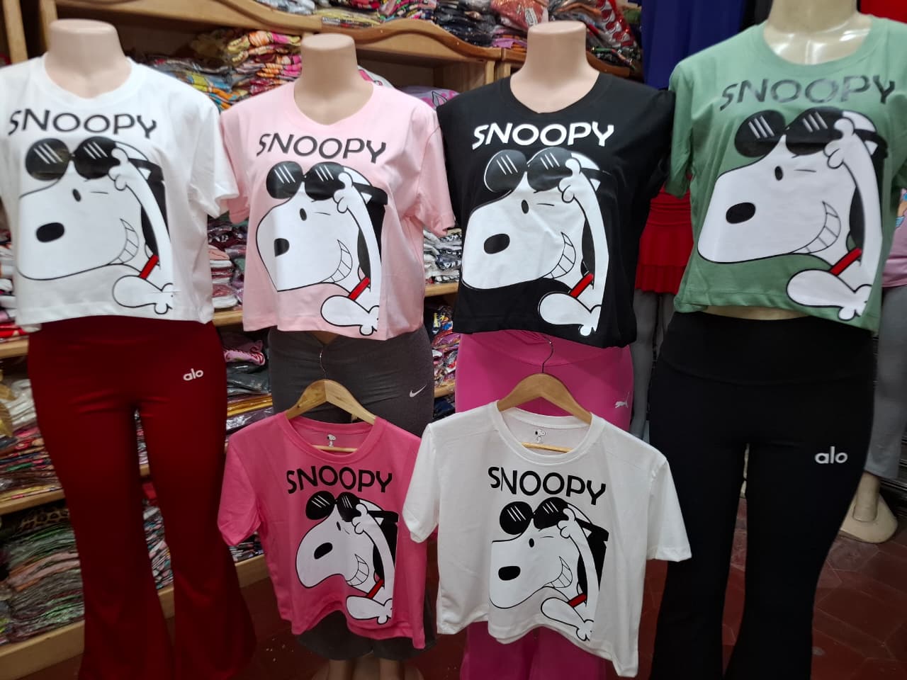 Crop top Snoopy Lentes 