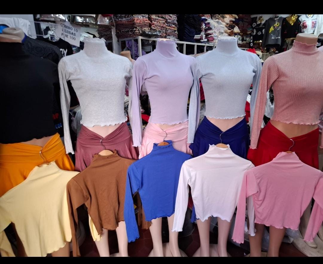 Blusa M/larga cuello tortuga 
